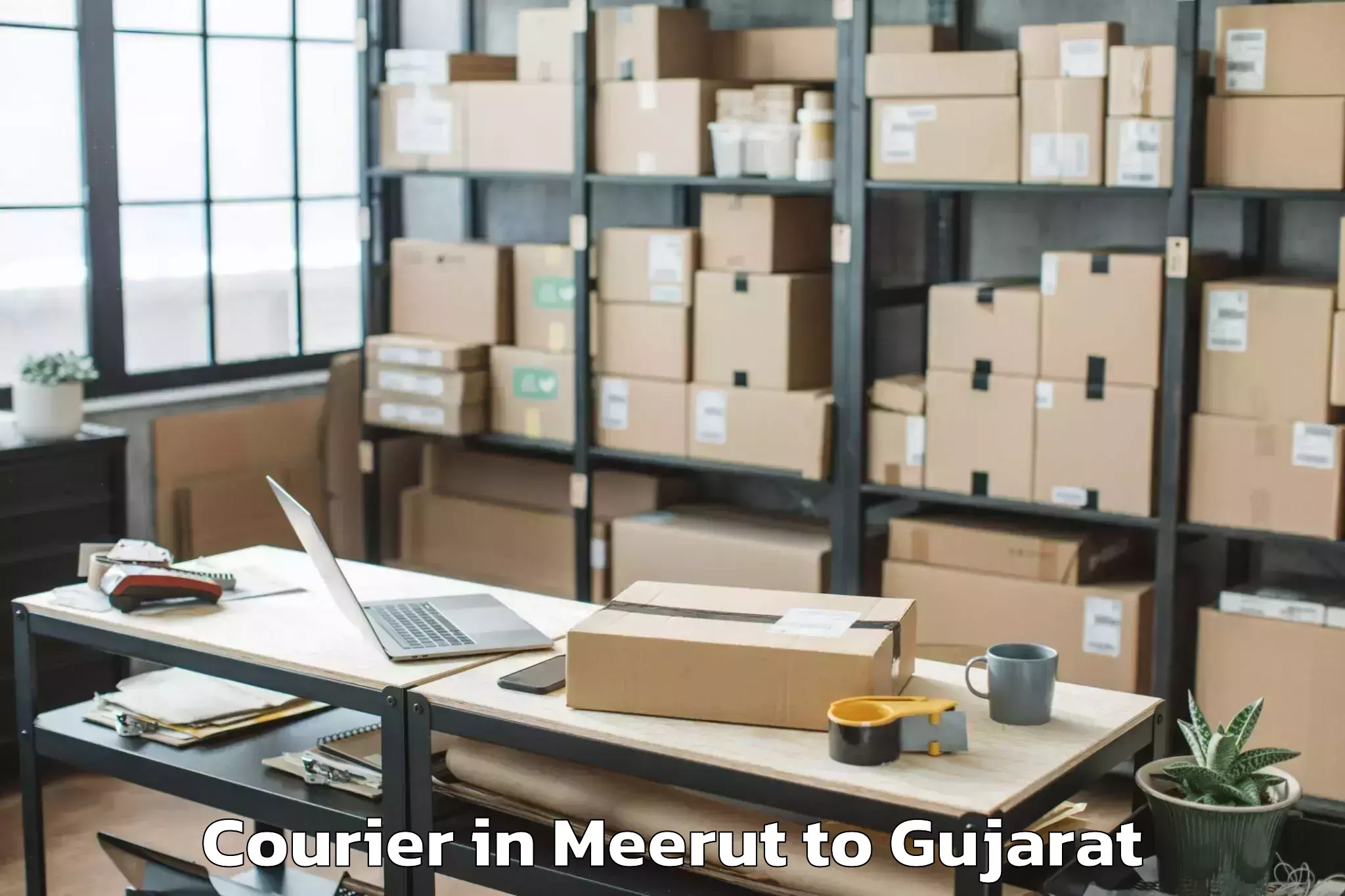 Get Meerut to Dhandhuka Courier